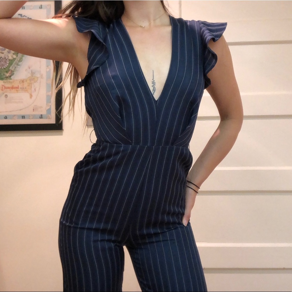 Blue jumpsuit